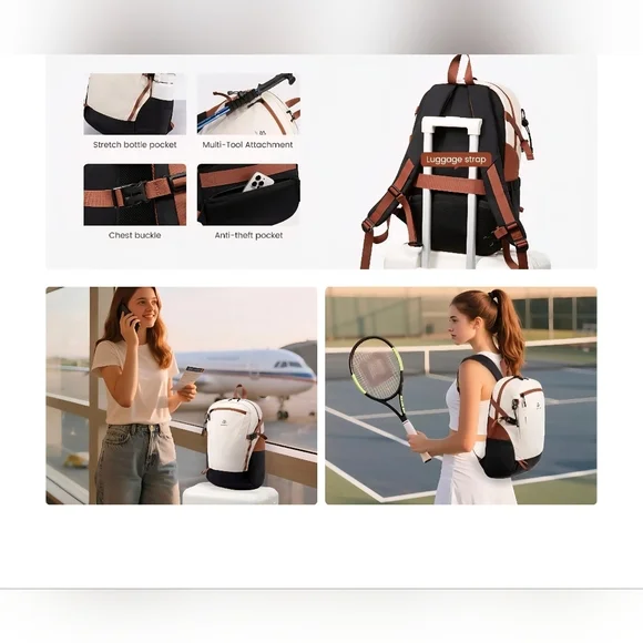 Casual Daypack Backpack, 17.3", #1166 NWOT - Picture 9 of 14